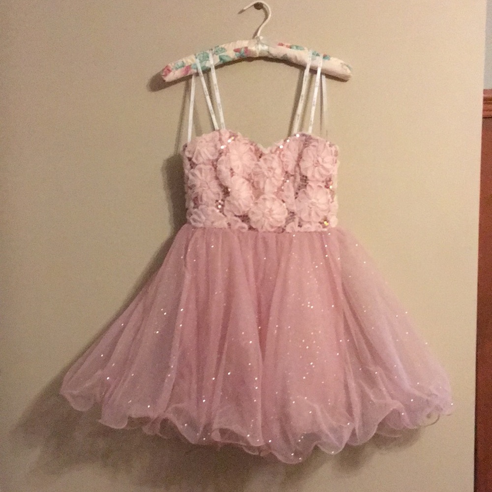 Strapless Blush Pink Event Dress